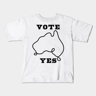 Vote Yes Design Kids T-Shirt